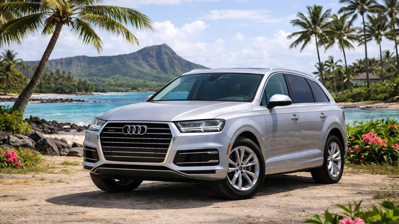 2018 Audi Q7 Premium Plus from the Island Luxe fleet on Oʻahu