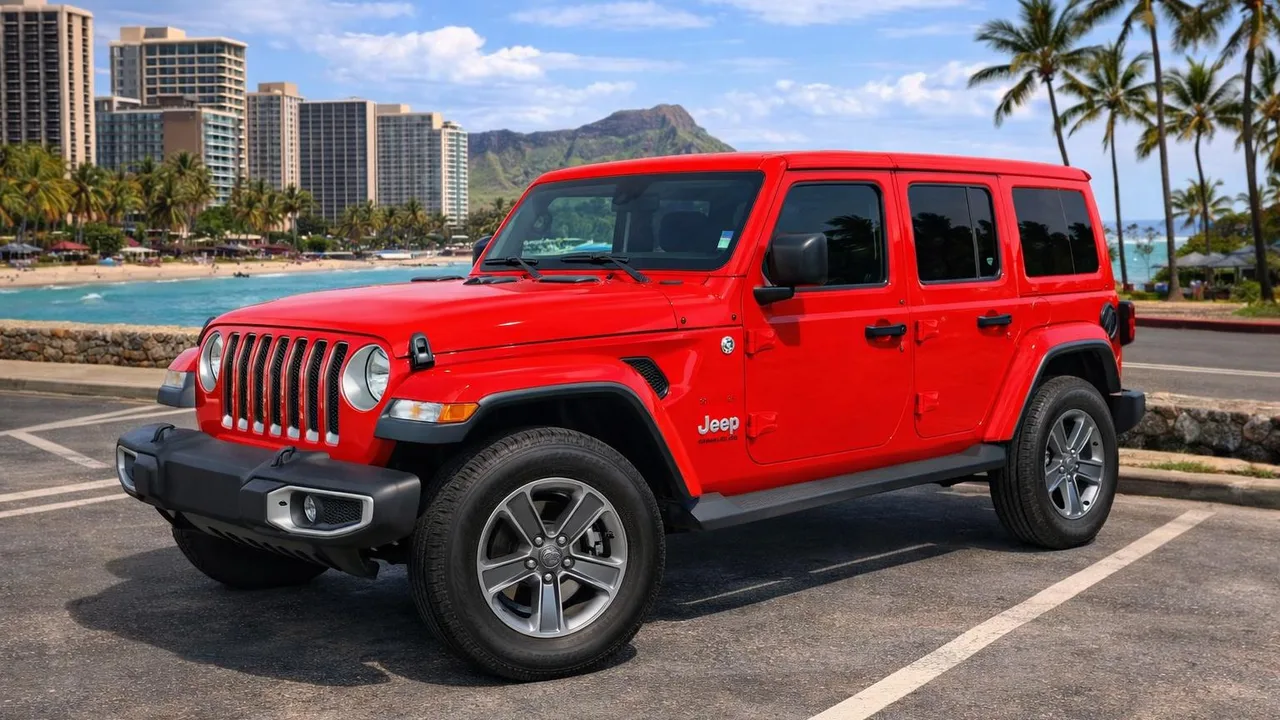 2019 Jeep Wrangler Unlimited Sahara from the Island Luxe fleet on Oʻahu
