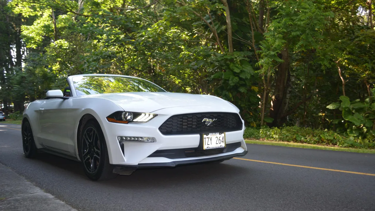 2021 Ford Mustang EcoBoost Premium from the Island Luxe fleet on Oʻahu