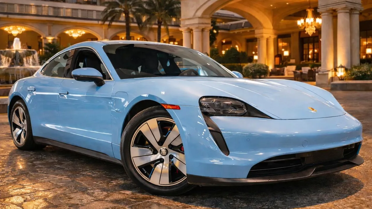 2021 Porsche Taycan 4S from the Island Luxe fleet on Oʻahu