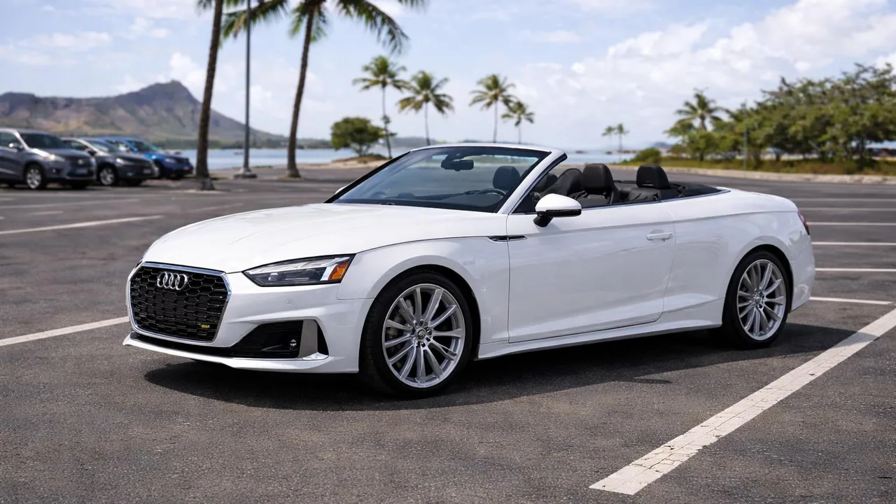 2022 Audi A5 Premium from the Island Luxe fleet on Oʻahu