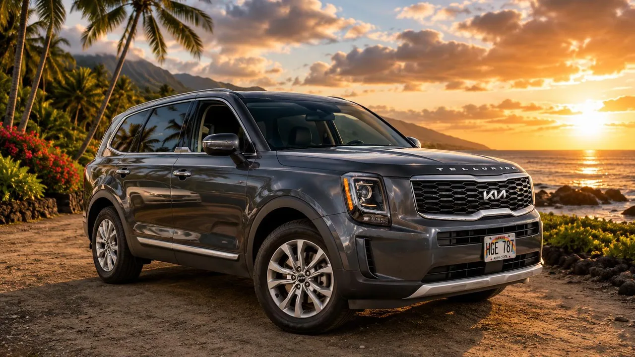 2022 Kia Telluride LX from the Island Luxe fleet on Oʻahu