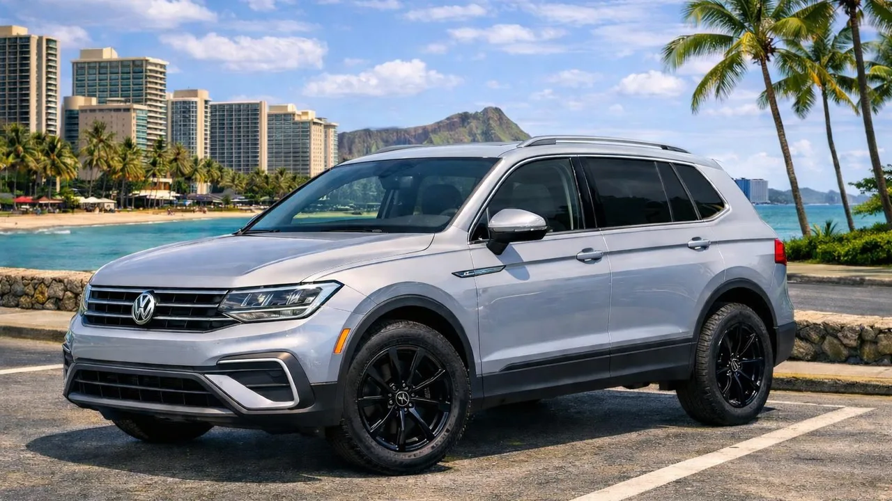 2022 Volkswagen Tiguan SE from the Island Luxe fleet on Oʻahu