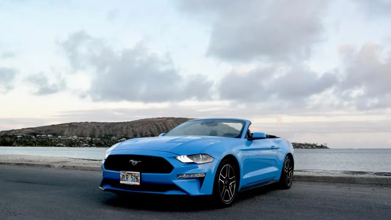 2023 Ford Mustang EcoBoost Premium from the Island Luxe fleet on Oʻahu